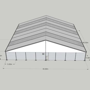 20m x 20m Warehouse Solid Wall Storage Building Tent